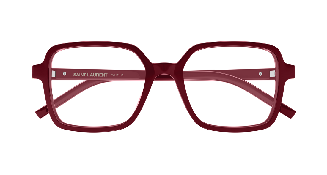 Óculos graduados saint laurent sl m139 008 rojo rectangular / squared femenino tamanho 56mm - Vista de detalhe