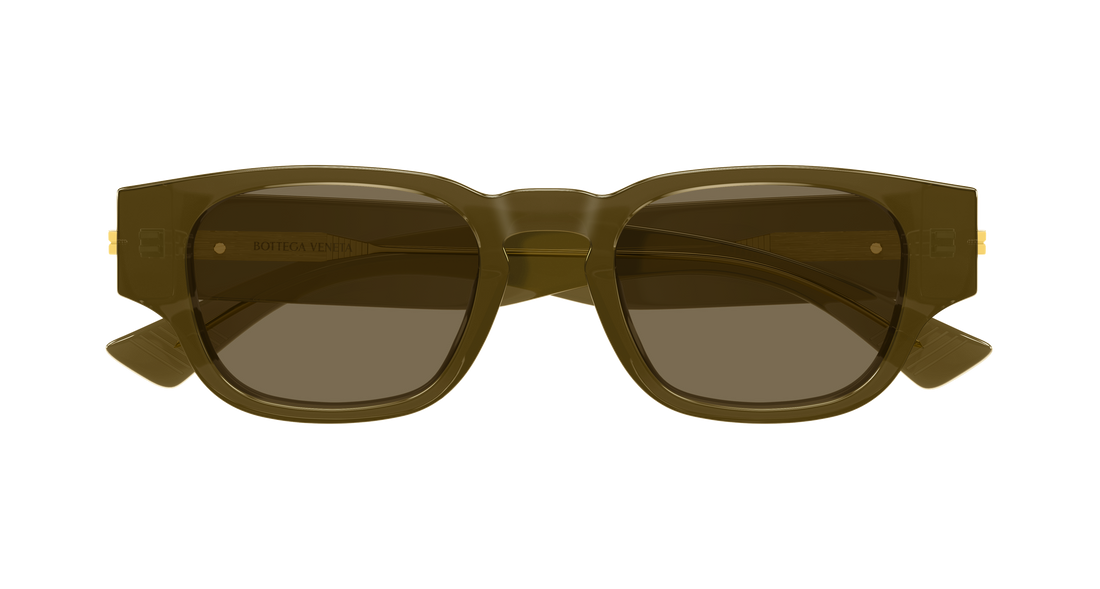 Lunettes de soleil bottega veneta bv1460s 004 marron round/oval/panthos masculino taille 51mm - Vue détaillée