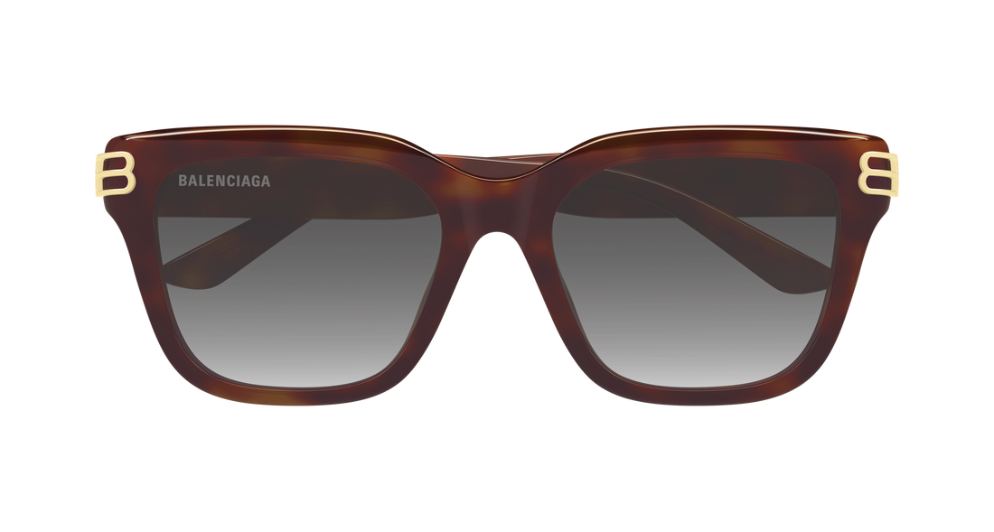 Occhiali da sole balenciaga bb0433sk 009 havana rectangular / squared femenino taglia 56mm - Vista dettagliata