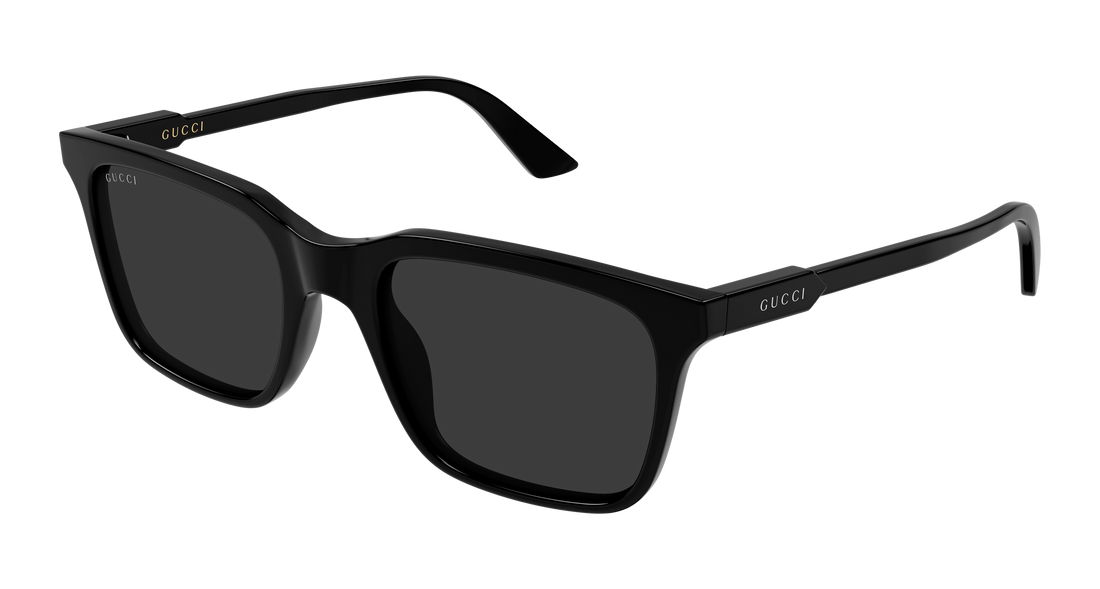 Óculos de sol gucci gg2114s 001 negro rectangular / squared masculino tamanho 53mm - Vista principal