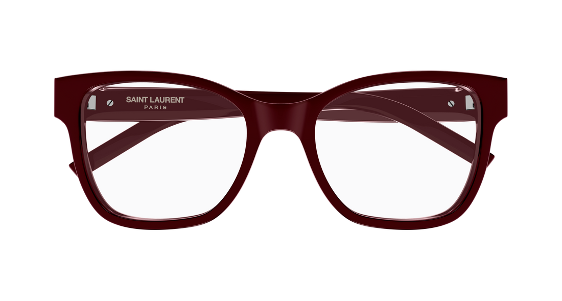 Óculos graduados saint laurent sl m158 012 burdeos cat eye femenino tamanho 54mm - Vista de detalhe