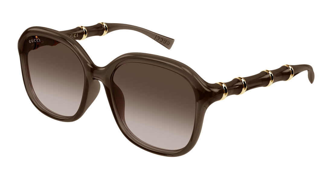 Lunettes de soleil gucci gg2061sa 003 marron rectangular / squared femenino taille 55mm - Vue principale