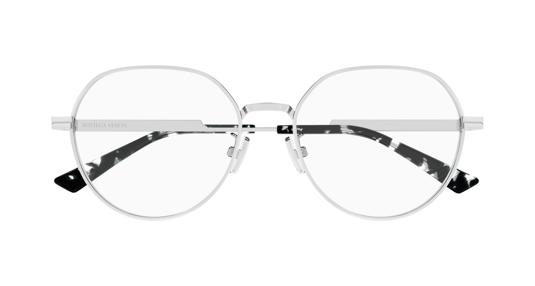 Óculos graduados bottega veneta bv1520oj 002 plateado round/oval/panthos unisex tamanho 54mm - Vista de detalhe