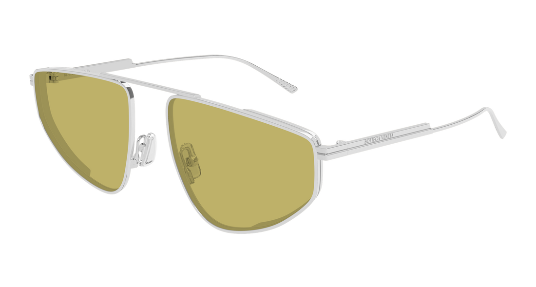 Lunettes de soleil bottega veneta bv1466s 003 plateado pilot/navigator femenino taille 59mm - Vue principale