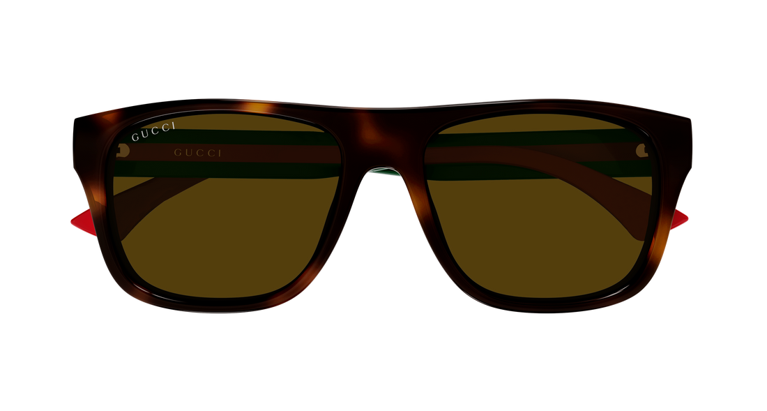 Occhiali da sole gucci gg2119s 002 havana rectangular / squared masculino taglia 56mm - Vista dettagliata