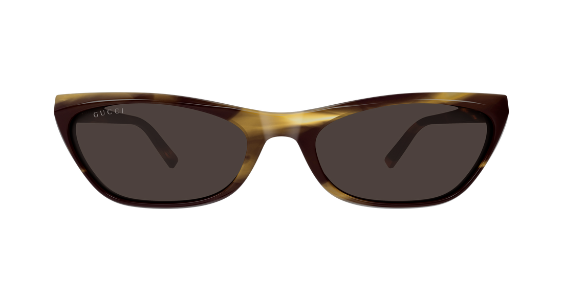 Óculos de sol gucci gg2203s 002 havana geometrical/directional femenino tamanho 56mm - Vista de detalhe