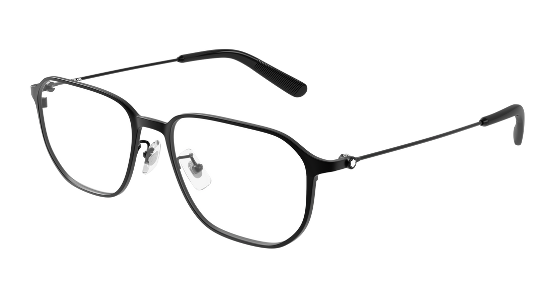 Óculos graduados montblanc mb0465oa 001 negro geometrical/directional masculino tamanho 55mm - Vista principal