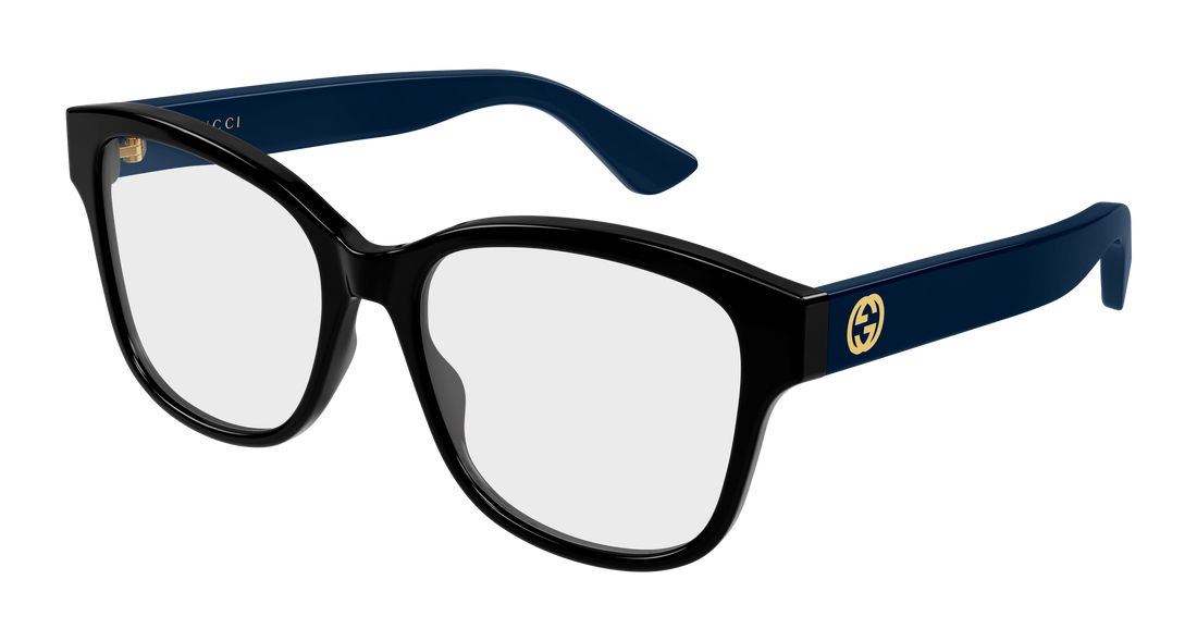 Brillen gucci gg1340o 010 negro rectangular / squared femenino größe 54mm - Hauptansicht