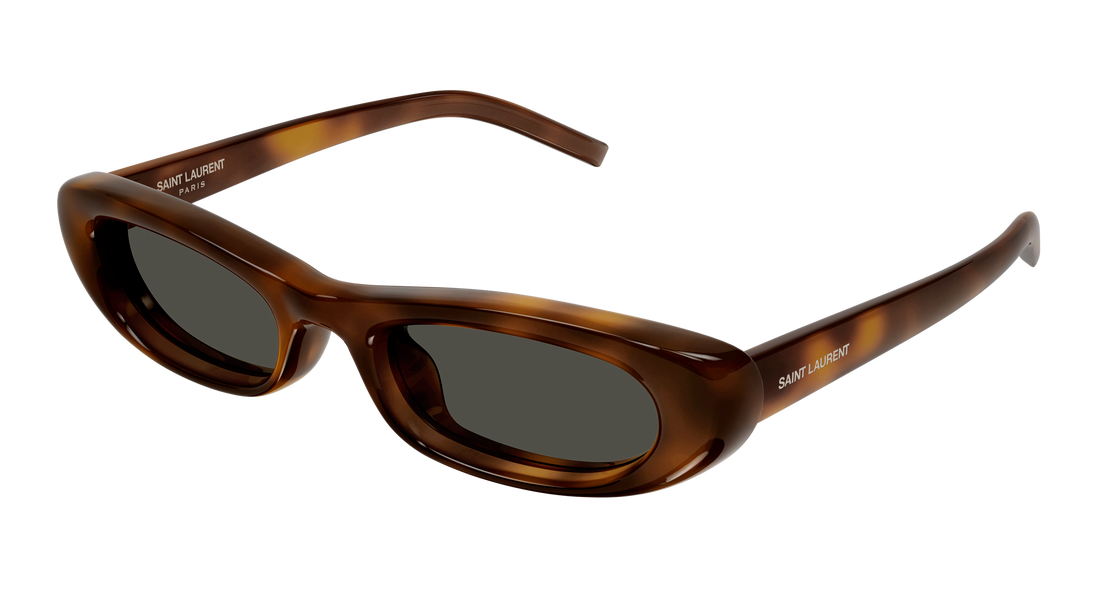 Occhiali da sole saint laurent sl 557 shade plump 002 havana rectangular / squared femenino taglia 53mm - Vista principale