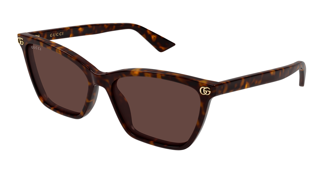 Lunettes de soleil gucci gg2111s 002 havana cat eye femenino taille 56mm - Vue principale