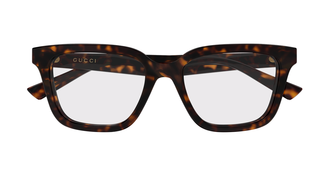 Occhiali da vista gucci gg2186oa 002 havana rectangular / squared femenino taglia 52mm - Vista dettagliata