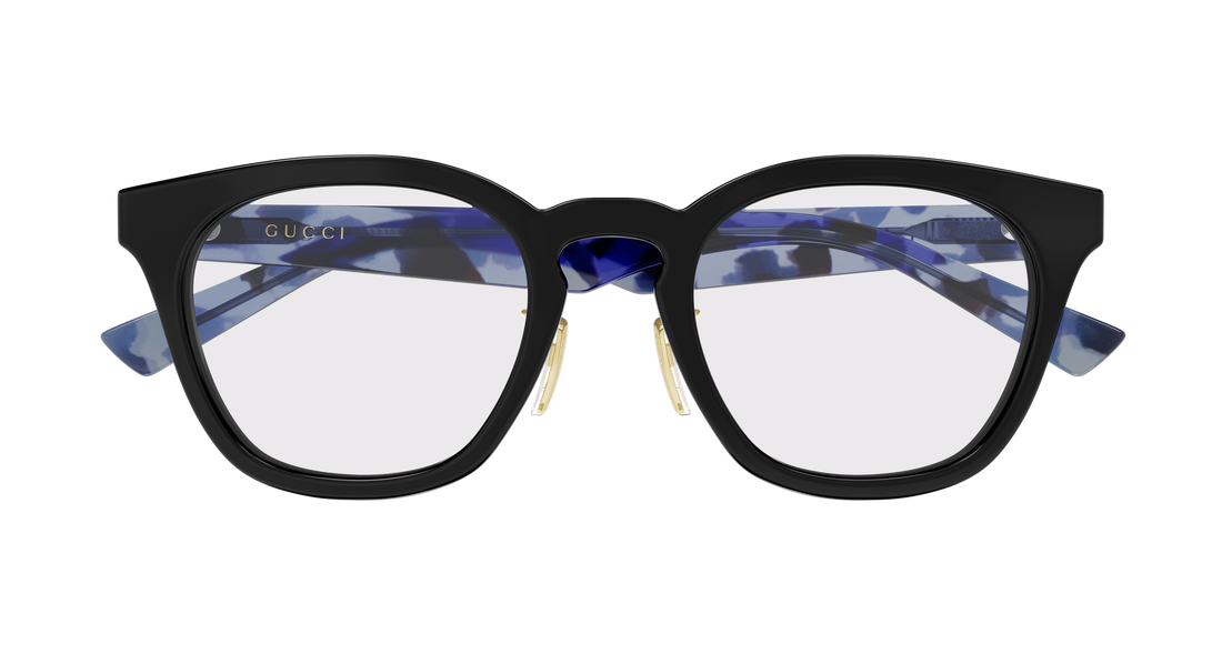 Occhiali da vista gucci gg2187oa 007 negro round/oval/panthos masculino taglia 52mm - Vista dettagliata