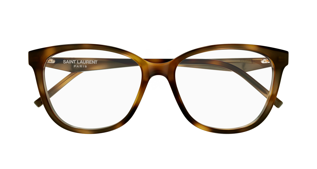 Prescription glasses saint laurent sl m187/f 003 havana cat eye femenino size 55mm - Detailed view