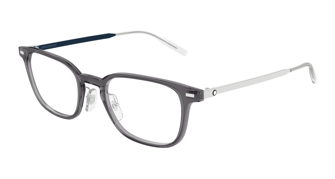 Occhiali da vista montblanc mb0467ol 016 gris rectangular / squared masculino taglia 57mm - Vista principale