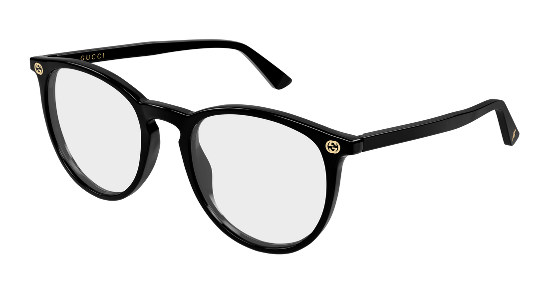 Brillen gucci gg0027o 015 negro round/oval/panthos femenino größe 52mm - Hauptansicht