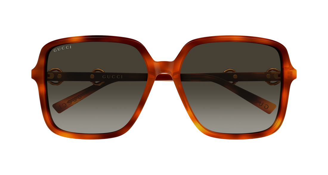 Solbriller gucci gg2219sa 002 havana butterfly femenino størrelse 59mm - Detaljeret visning