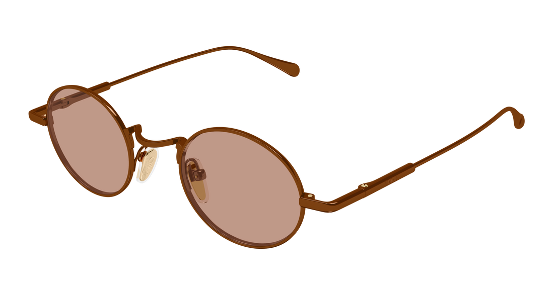 Óculos de sol chloé ch0414s 005 marron round/oval/panthos femenino tamanho 44mm - Vista principal