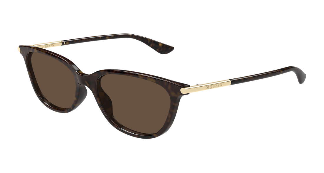 Sonnenbrillen alexander mcqueen am0553s 002 havana cat eye femenino größe 54mm - Hauptansicht