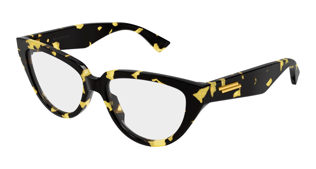 Óculos graduados bottega veneta bv1503o 002 havana cat eye femenino tamanho 53mm - Vista principal