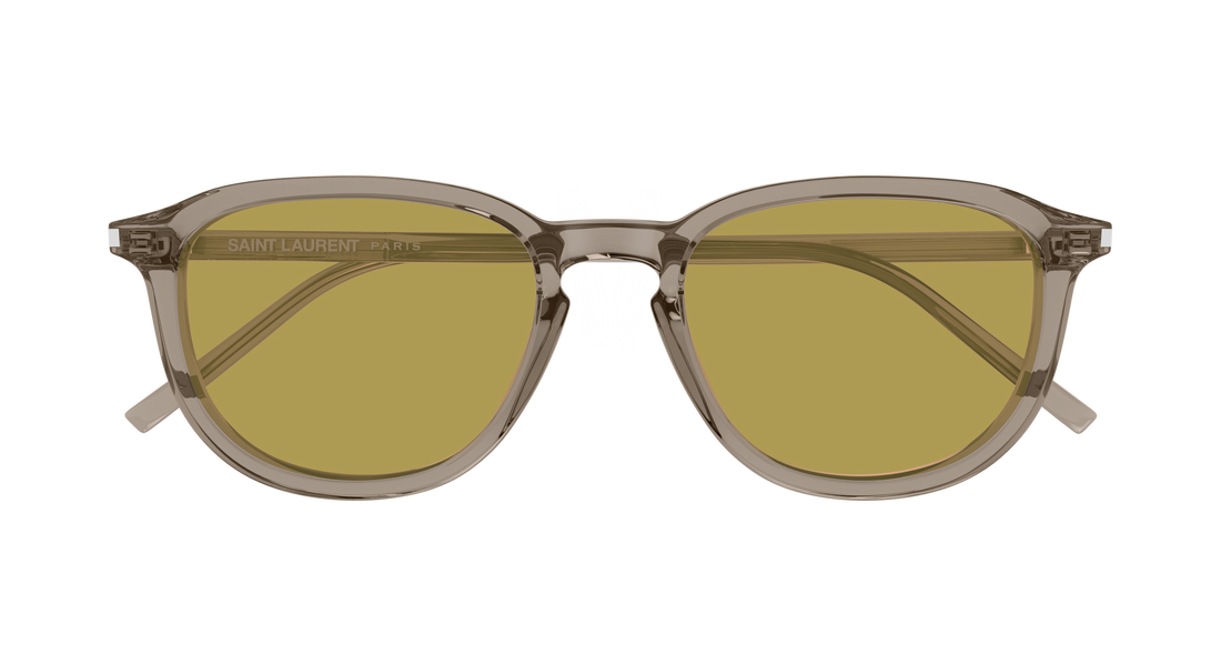 Occhiali da sole saint laurent sl 939 003 marron round/oval/panthos masculino taglia 52mm - Vista dettagliata