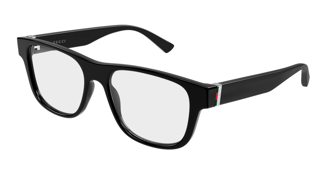 Brillen gucci gg2086o 005 negro rectangular / squared masculino größe 55mm - Hauptansicht