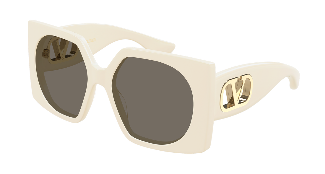 Occhiali da sole valentino vg0002s 004 beige rectangular / squared femenino taglia 55mm - Vista principale