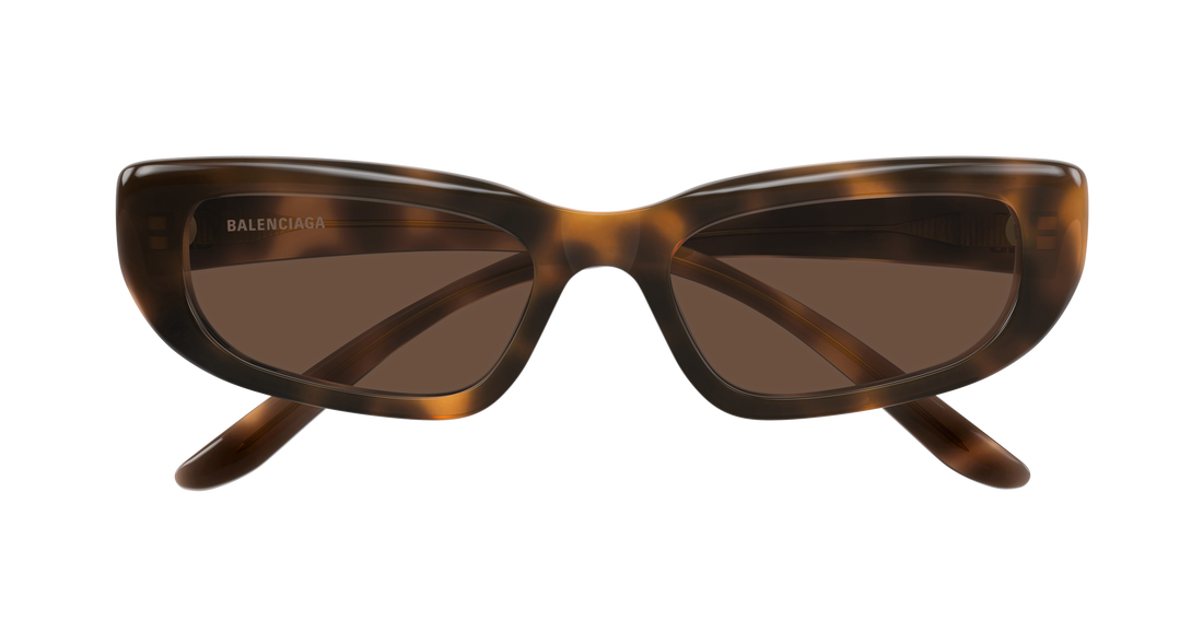 Occhiali da sole balenciaga bb0516s 002 havana geometrical/directional femenino taglia 55mm - Vista dettagliata