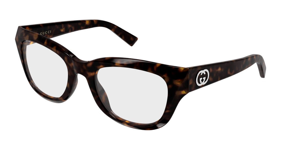 Lunettes de vue gucci gg2202o 002 havana geometrical/directional femenino taille 51mm - Vue principale