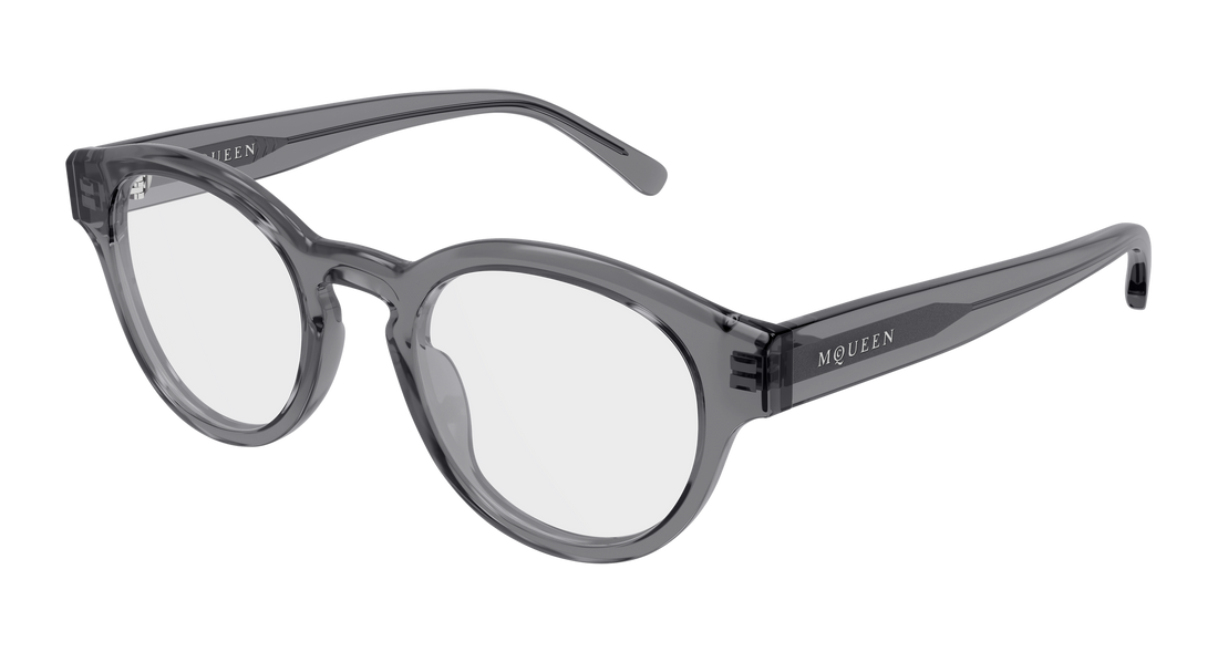 Gafas graduadas alexander mcqueen am0581o 004 gris round/oval/panthos unisex talla 49mm - Vista principal