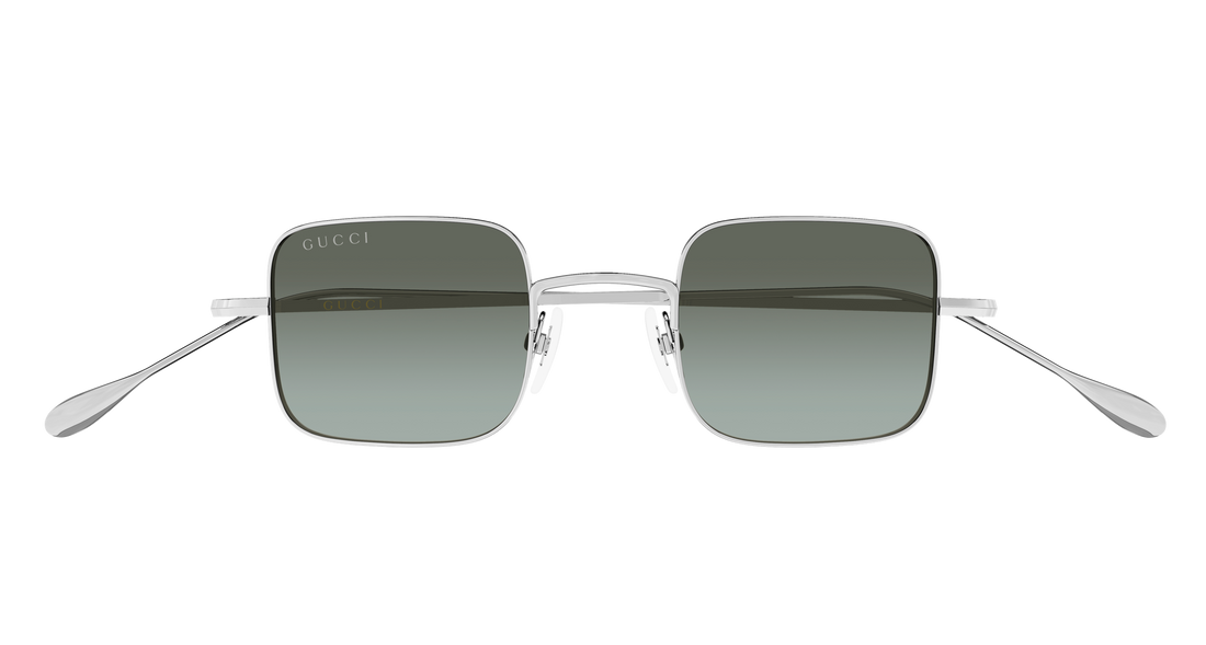 Óculos de sol gucci gg1813s 010 plateado rectangular / squared unisex tamanho 43mm - Vista de detalhe