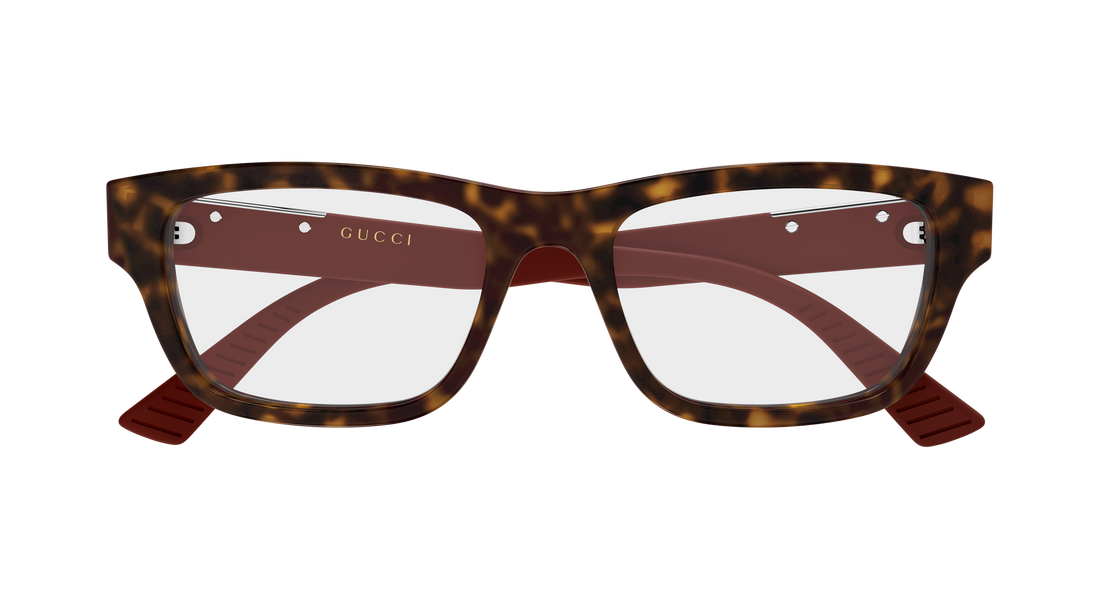 Brillen gucci gg2091o 007 havana rectangular / squared masculino größe 55mm - Detailansicht