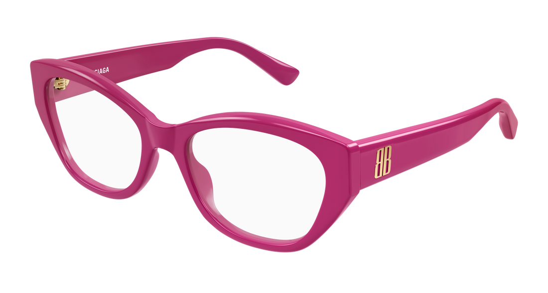 Gafas graduadas balenciaga bb0481o 008 rosa cat eye femenino talla 56mm - Vista principal