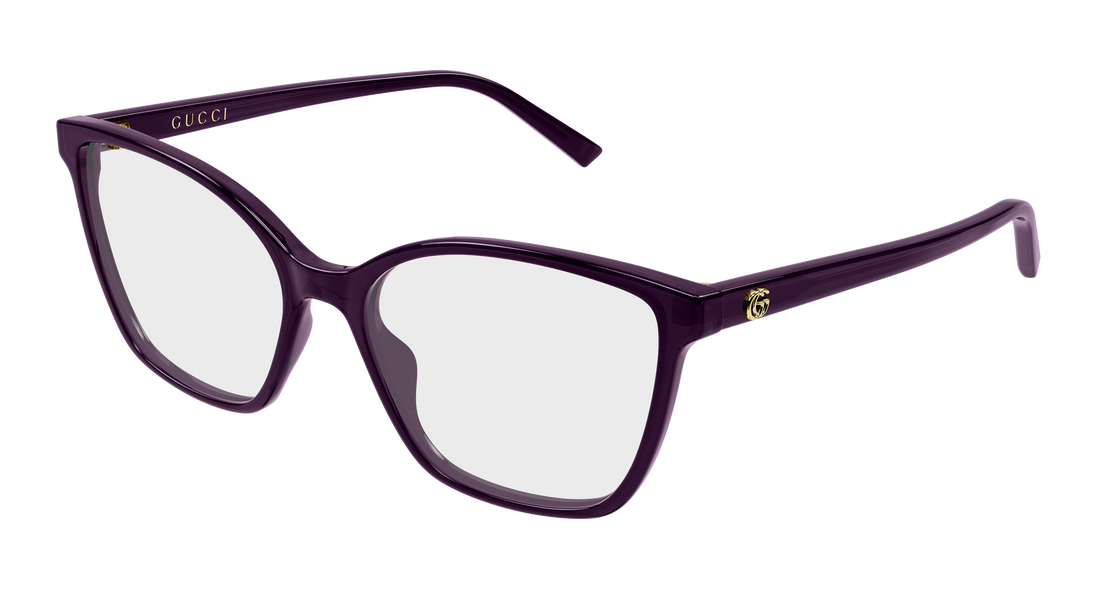 Lunettes de vue gucci gg1995o 011 morado cat eye femenino taille 54mm - Vue principale