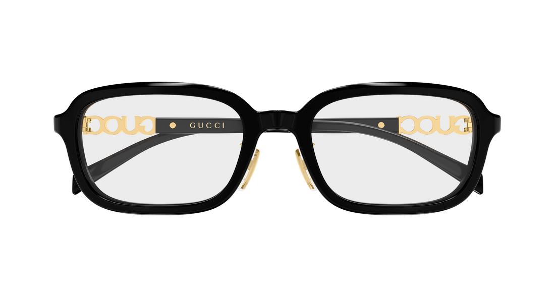 Glasögon gucci gg2210oa 001 negro rectangular / squared femenino storlek 53mm - Detaljvy