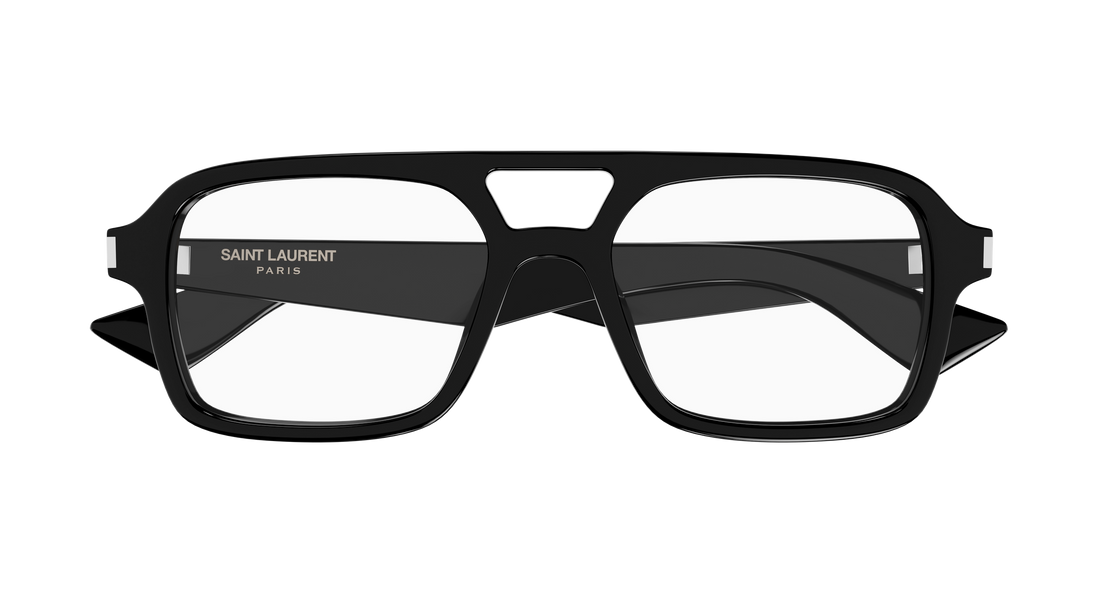 Prescription glasses saint laurent sl 961 001 negro pilot/navigator masculino size 54mm - Detailed view