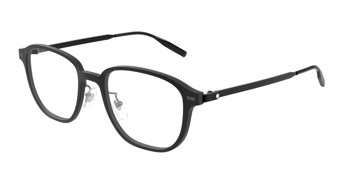 Óculos graduados montblanc mb0466oa 002 negro geometrical/directional masculino tamanho 52mm - Vista principal