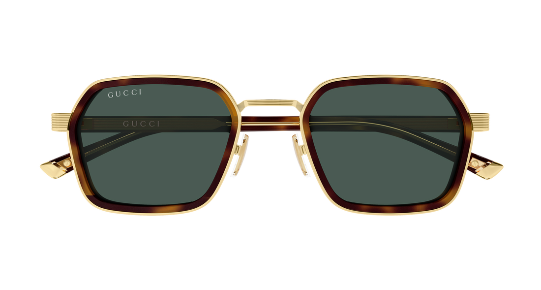 Lunettes de soleil gucci gg2074s 003 dorado rectangular / squared masculino taille 51mm - Vue détaillée