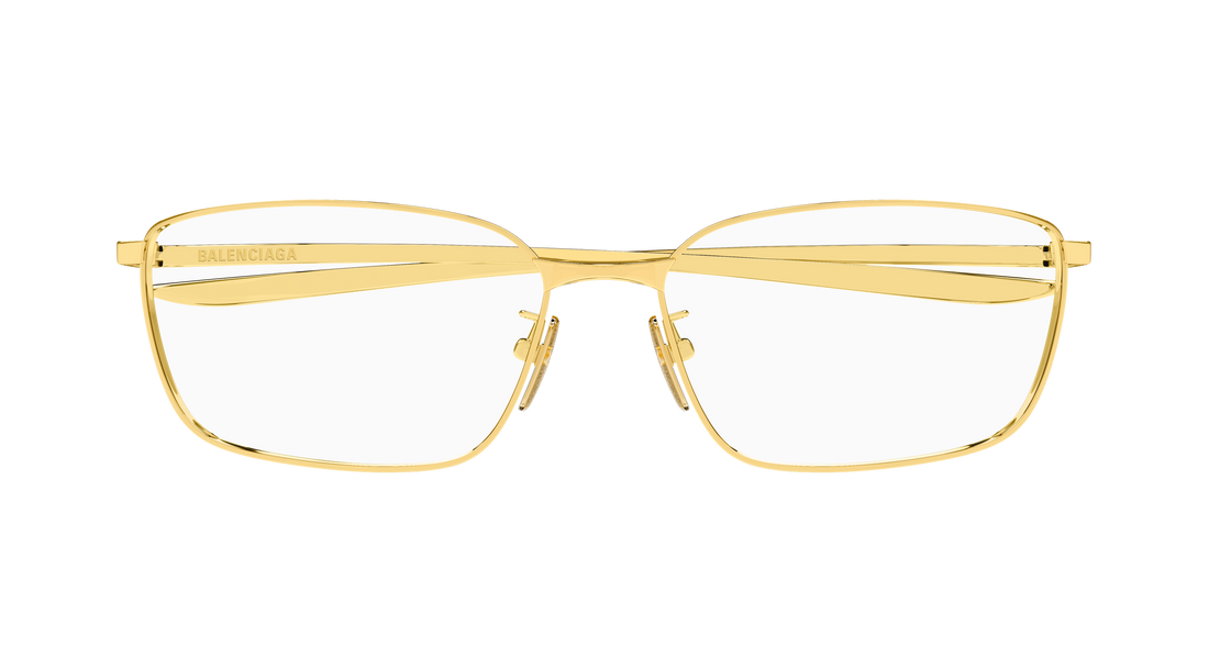 Occhiali da vista balenciaga bb0497oa 002 dorado rectangular / squared masculino taglia 60mm - Vista dettagliata