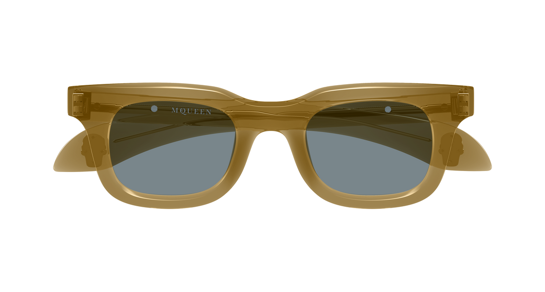 Sunglasses alexander mcqueen am0547s 004 marron rectangular / squared masculino size 46mm - Detailed view
