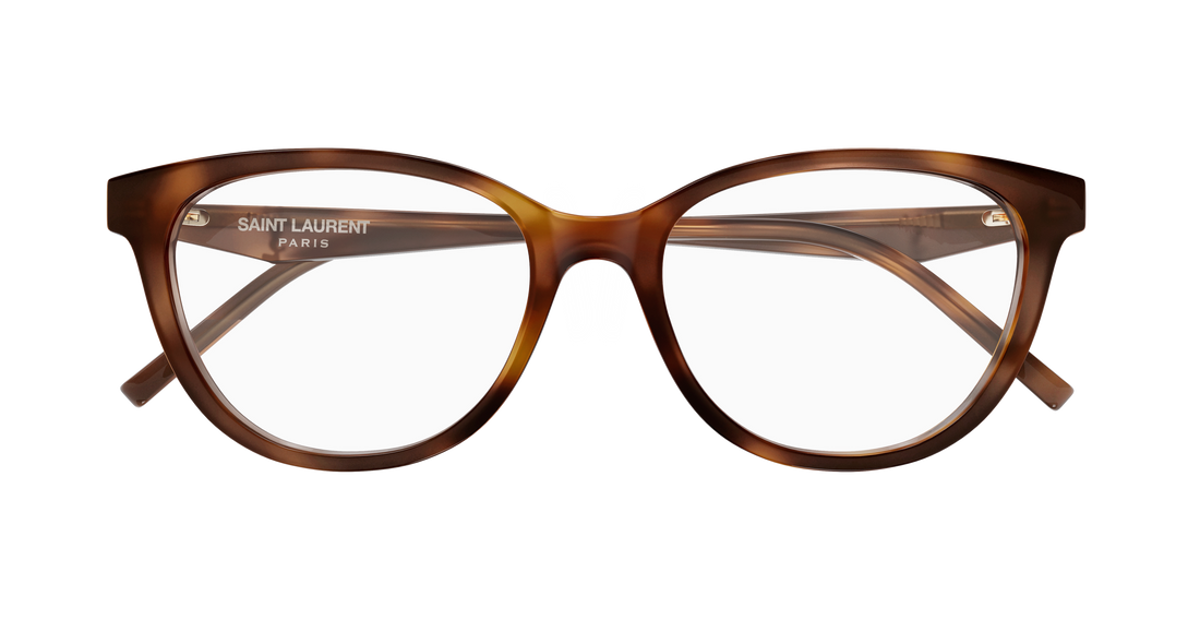 Prescription glasses saint laurent sl m188/f 003 havana cat eye femenino size 53mm - Detailed view