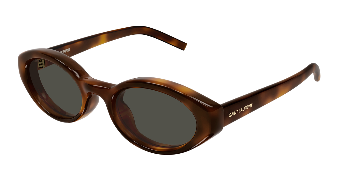 Occhiali da sole saint laurent sl 567 plump 002 havana cat eye femenino taglia 51mm - Vista principale