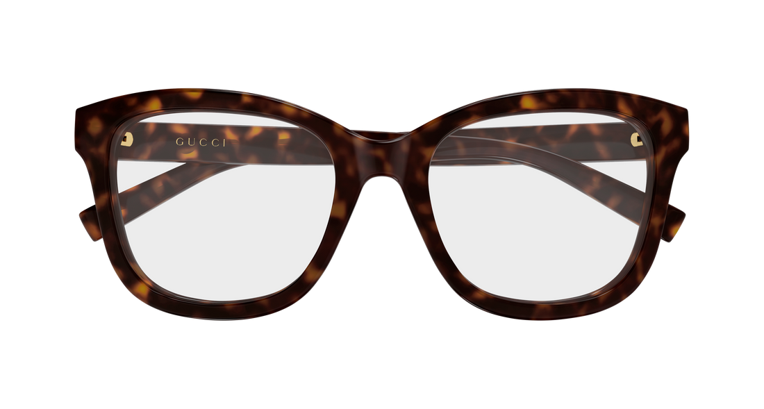 Brillen gucci gg2104o 002 havana rectangular / squared femenino größe 53mm - Detailansicht