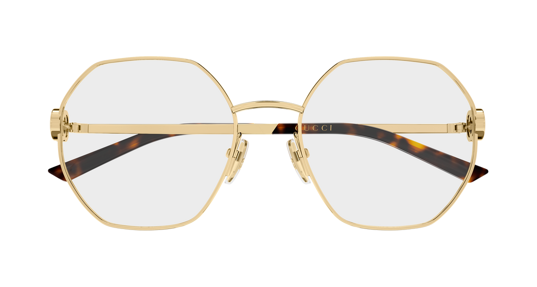 Brillen gucci gg2048o 001 dorado geometrical/directional femenino größe 54mm - Detailansicht
