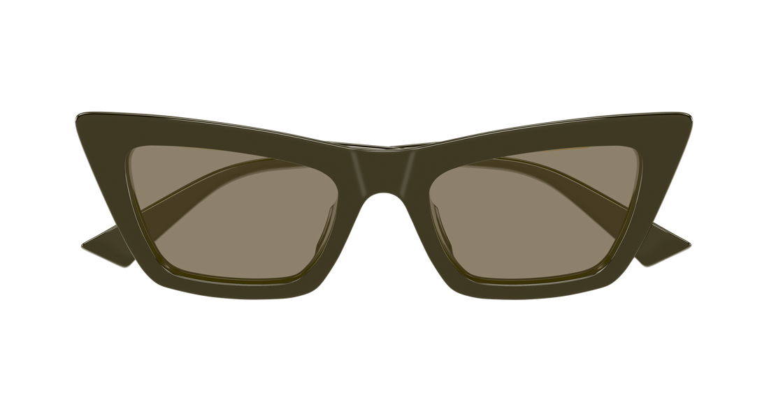Lunettes de soleil bottega veneta bv1446s 005 verde cat eye femenino taille 53mm - Vue détaillée
