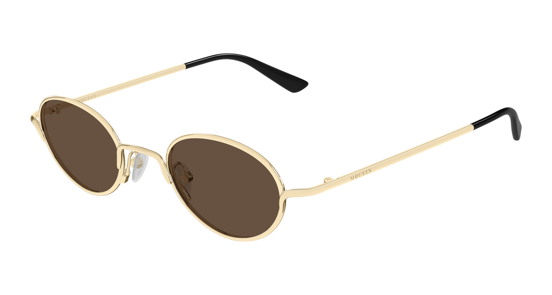 Sonnenbrillen alexander mcqueen am0562s 002 dorado round/oval/panthos unisex größe 46mm - Hauptansicht