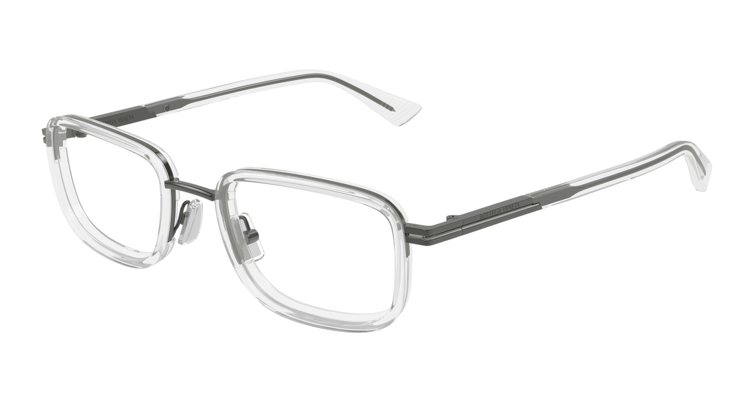 Occhiali da vista bottega veneta bv1464o 008 plateado rectangular / squared masculino taglia 53mm - Vista principale