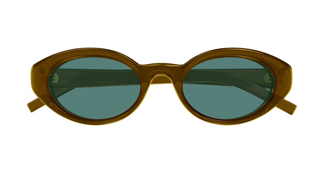 Occhiali da sole saint laurent sl 567 plump 003 marron cat eye femenino taglia 51mm - Vista dettagliata