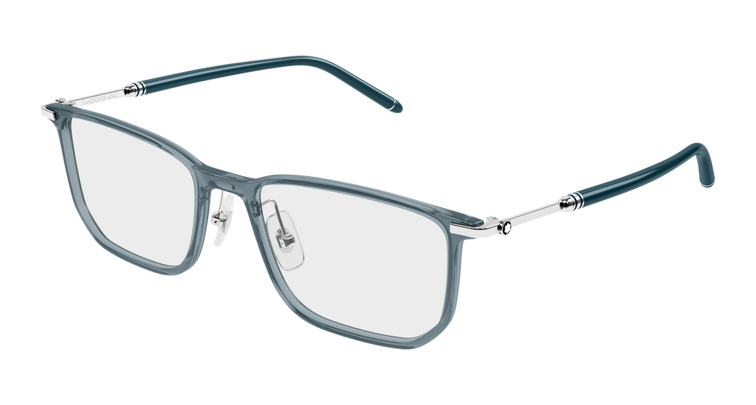 Óculos graduados montblanc mb0523o 003 gris rectangular / squared masculino tamanho 54mm - Vista principal