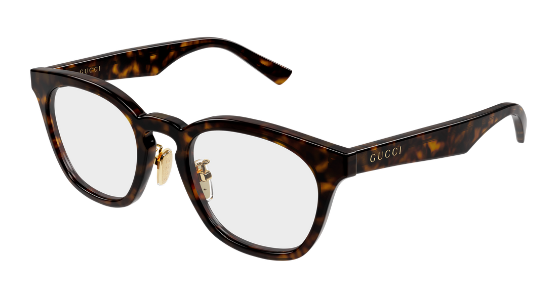 Brillen gucci gg2187oa 006 havana round/oval/panthos masculino größe 52mm - Hauptansicht