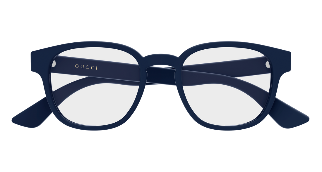 Brillen gucci gg1343o 009 azul round/oval/panthos masculino größe 49mm - Detailansicht